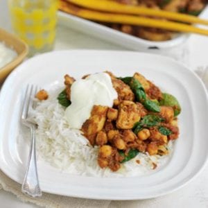 Chicken, chickpea and tomato curry