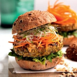 Vegetarian-satay-burgers